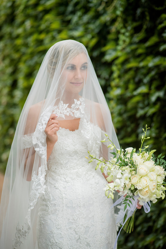 Cape Town wedding photographer — bride in white veil, natural light portrait
