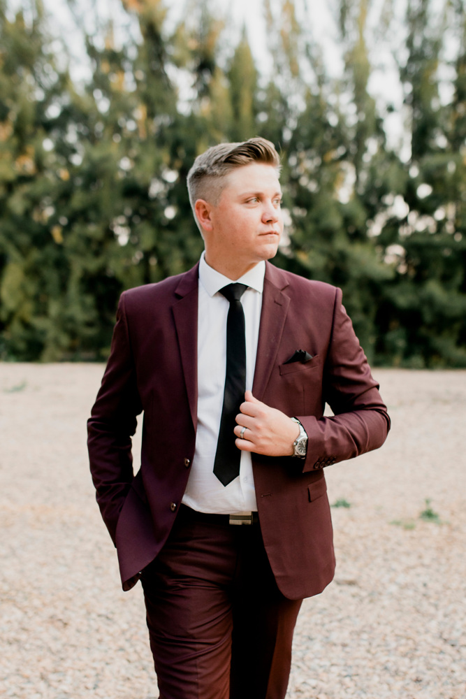 Wedding sunset portraits — South Africa destination wedding
